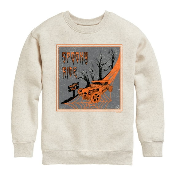 Hot Wheels - Halloween - Spooky Ride - Toddler & Youth Crewneck Fleece Sweatshirt