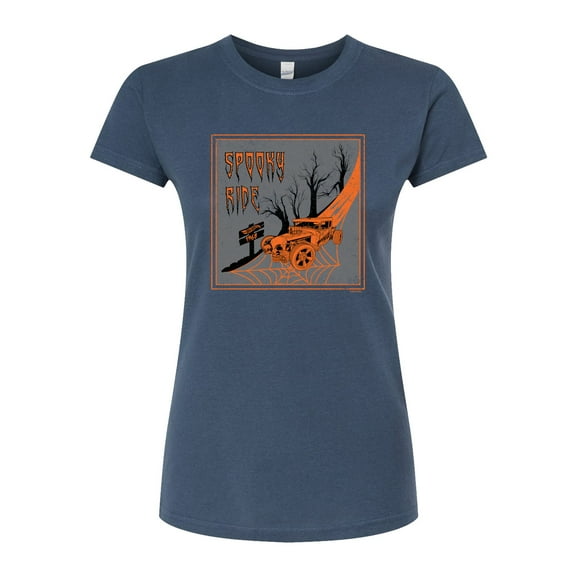 Hot Wheels - Halloween - Spooky Road - Juniors Fitted Graphic T-Shirt