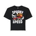 thumbnail image 1 of Hot Wheels - Halloween - Spooky Speed - Juniors Cropped Cotton Blend T-Shirt, 1 of 5