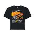 thumbnail image 1 of Hot Wheels - Halloween - Trick Or Treat Road - Juniors Cropped Cotton Blend T-Shirt, 1 of 5