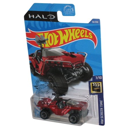 Hot Wheels Halo HW Screen Time 7/10 Red Sword Warthog Car 36/250 - (Cracked Plastic)