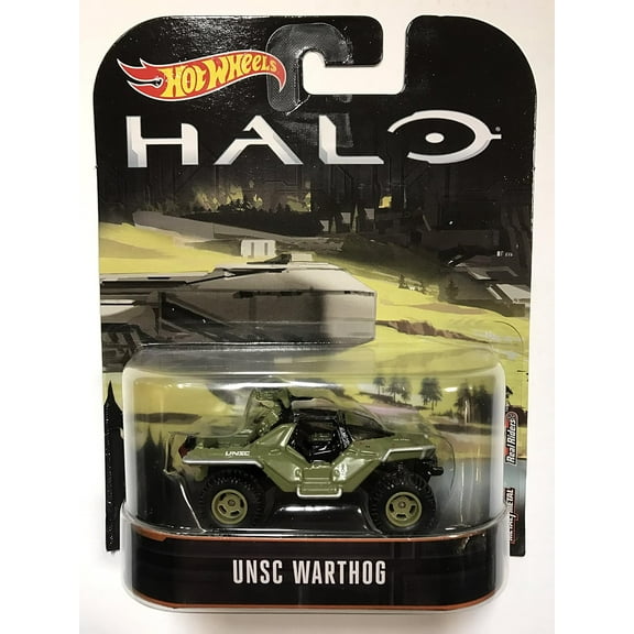 Hot Wheels - Halo UNSC WARTHOG MATTEL DIECAST 2016 NEW (BONUS 1 FUN CHOPS)
