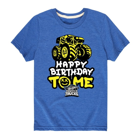 Hot Wheels - Happy Birthday To Me - Toddler And Youth Short Sleeve Graphic T-Shirt