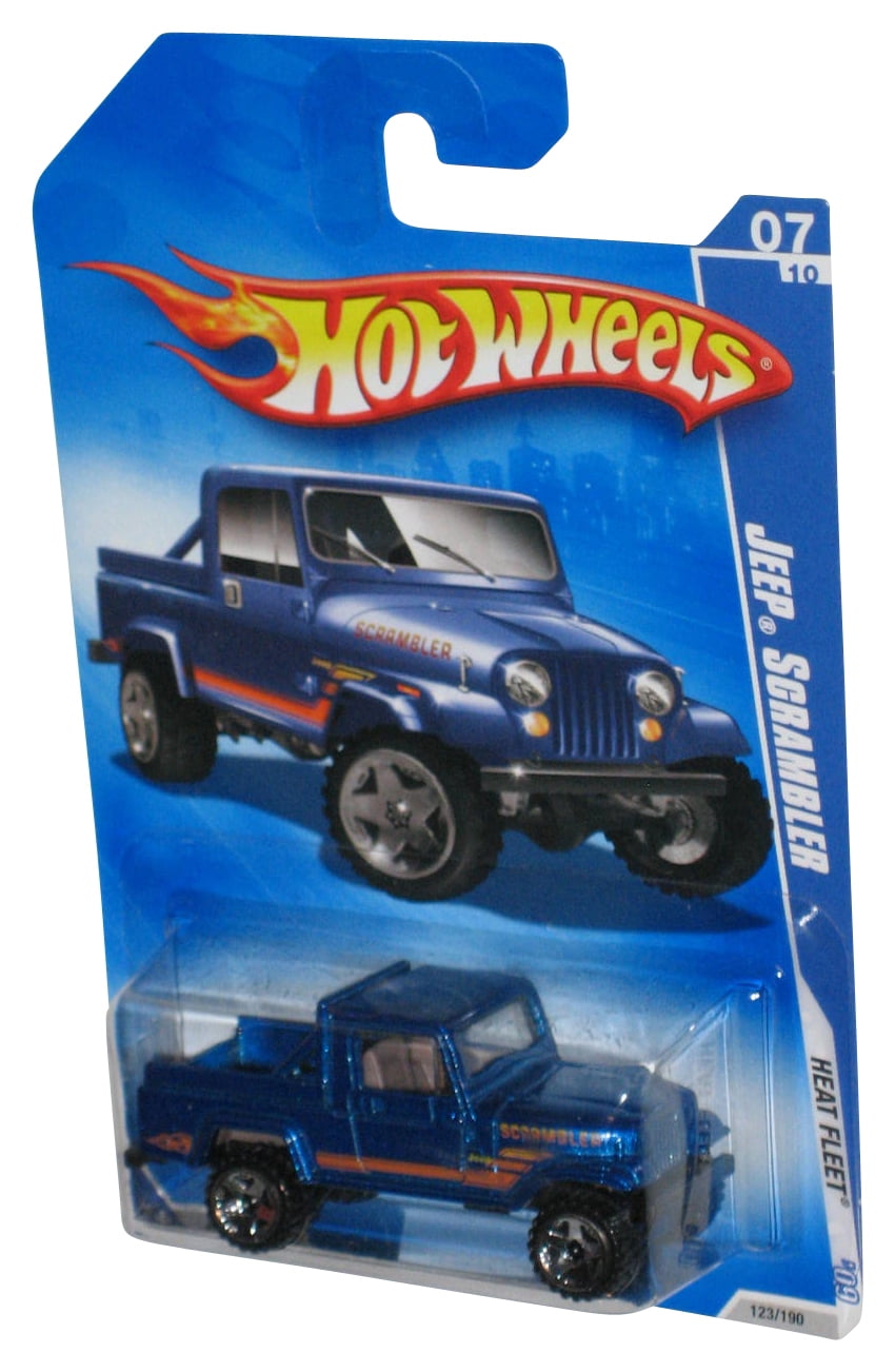 Hot Wheels Heat Fleet 07/10 '09 Blue Jeep Scrambler Toy 123/190