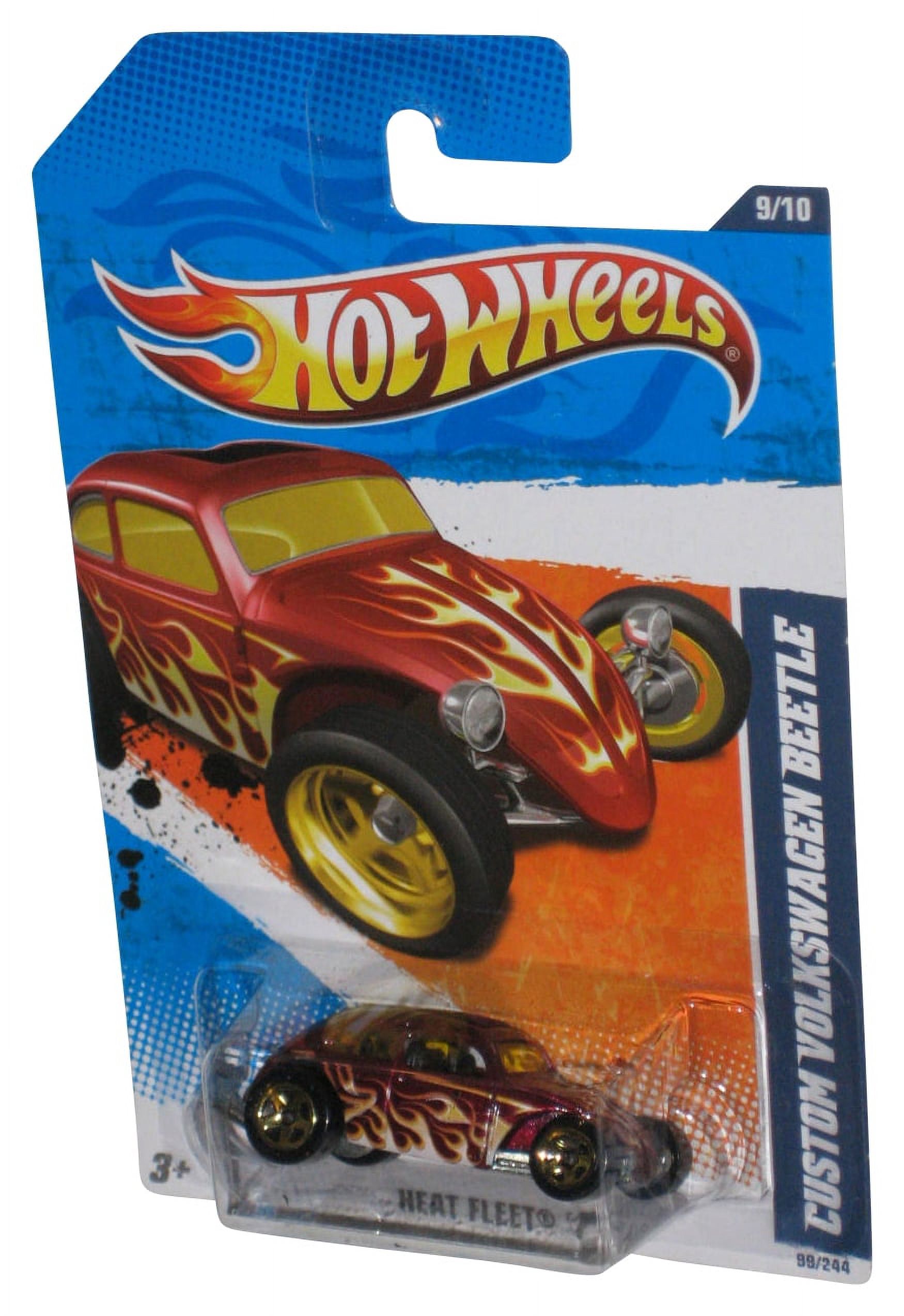 Hot Wheels Heat Fleet '11 9/10 Red Custom Volkswagen Beetle Toy Car 99/
