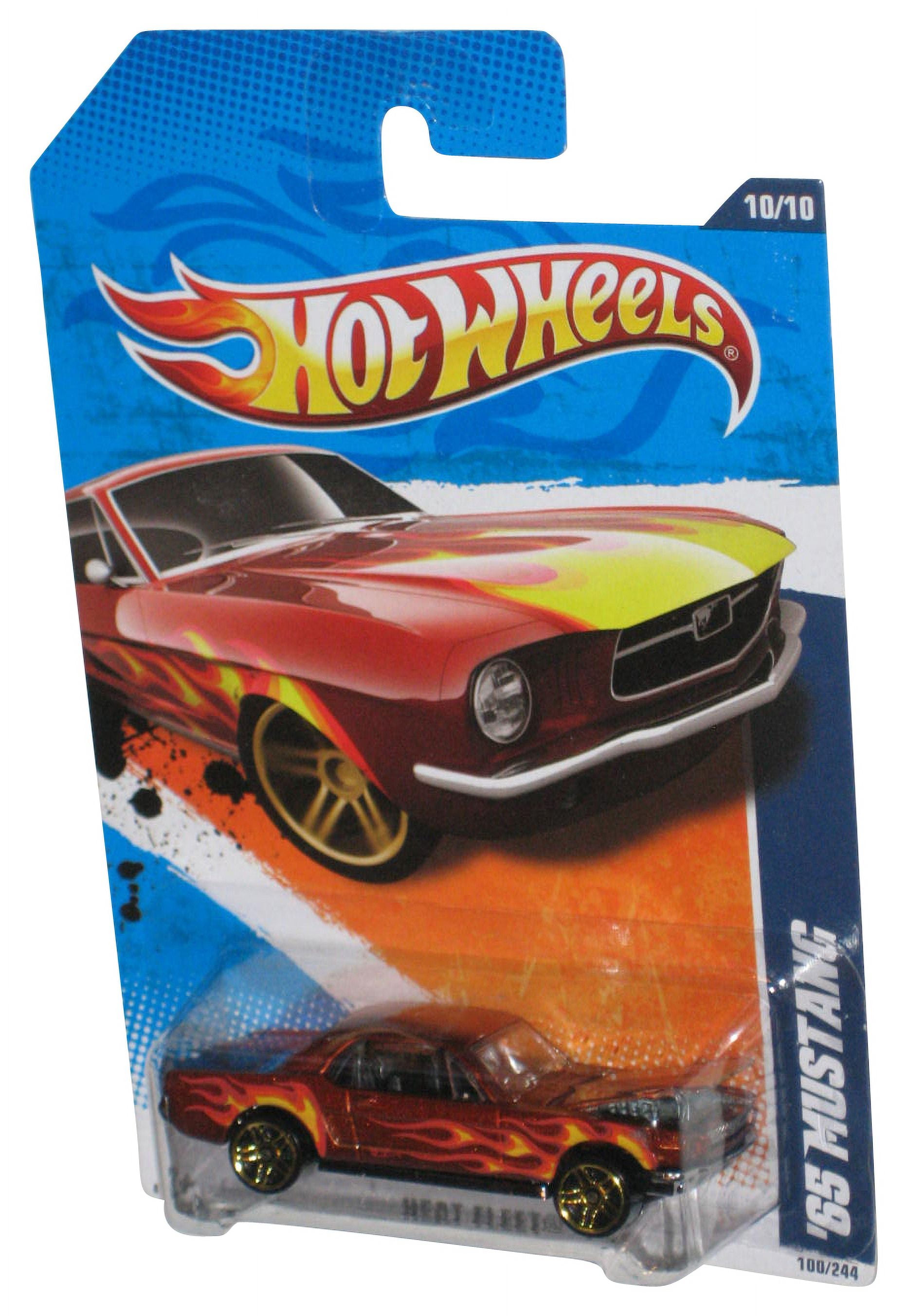 Hot Wheels Heat Fleet '11 Red '65 Mustang DieCast Toy Car 100/244