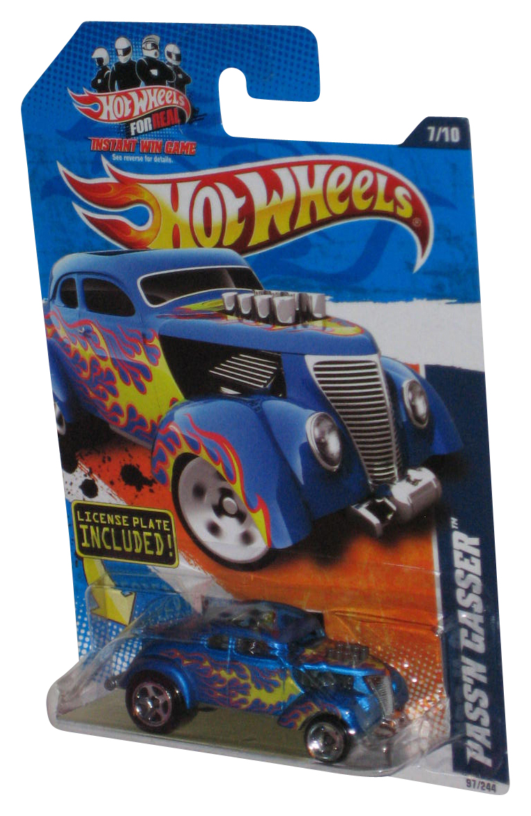 Hot Wheels Heat Fleet (2010) Blue Pass'N Gasser Toy Car 97/244 w