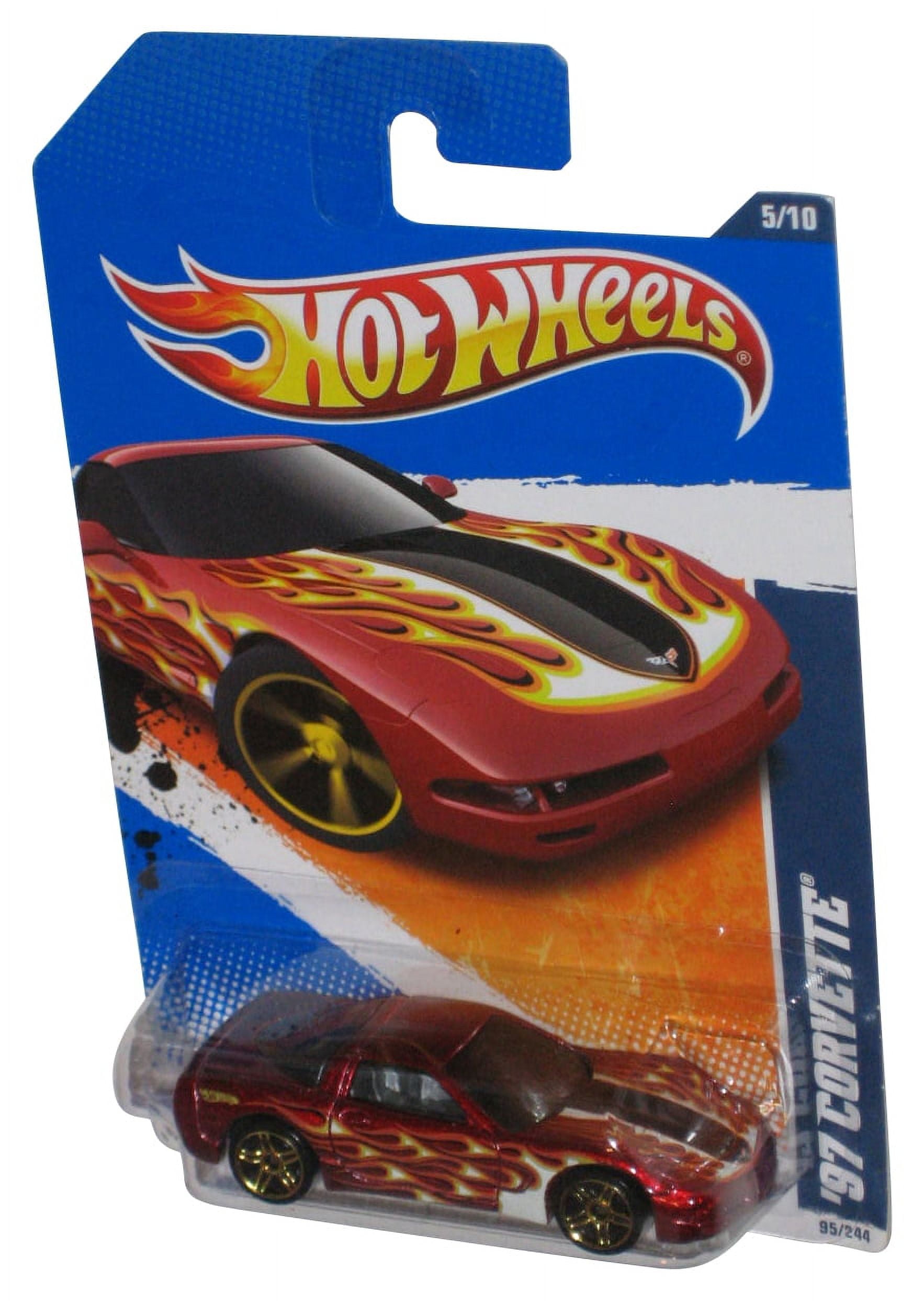 Hot Wheels Heat Fleet Red '97 Corvette (2010) DieCast Toy Car 95/244