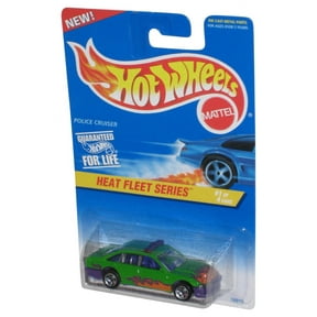 Hot Wheels Heat Fleet Series 1 of 4 (1996) Green Police Cruiser Toy Car #537