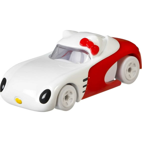 Hot Wheels Hello Kitty Character Car, 1:64 Scale Toy Collectible