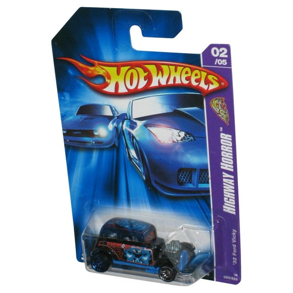 Hot Wheels Highway Horror 2/5 (2006) Black '32 Ford Vicky Toy Car 092/223