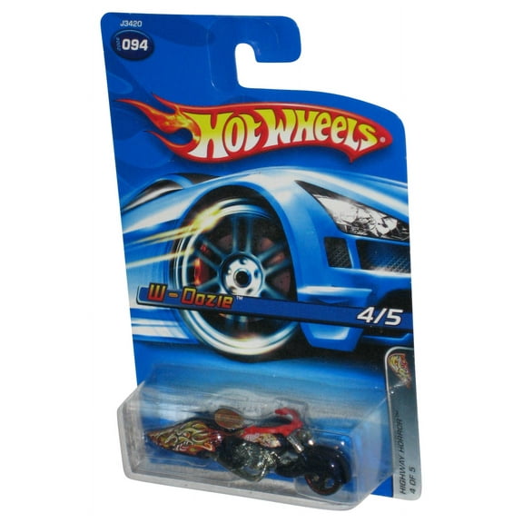 Hot Wheels Highway Horror 4/5 (2006) W-Oozie Motorcycle Bike Toy #094