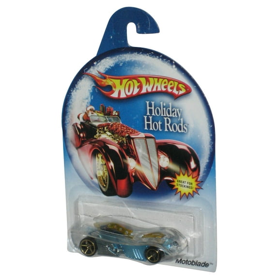 Hot Wheels Holiday Hot Rods (2007) Motoblade Blue Toy Car