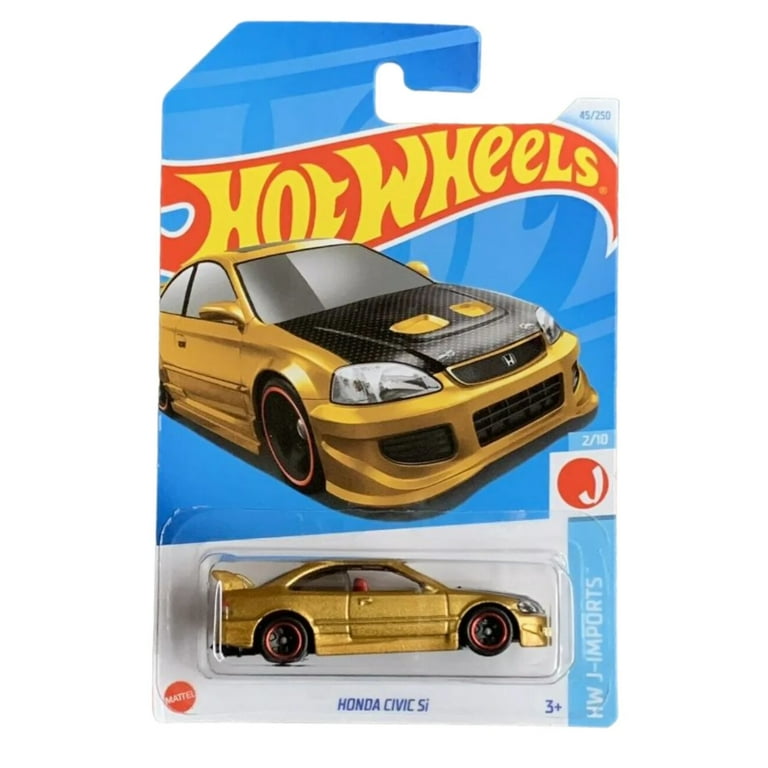 Hot Wheels Cars: Honda Civic Si 2024 (Gold with Black Hood
