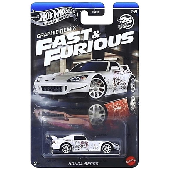 Hot Wheels Honda S2000 Graphic Remix Fast & Furious Silver Series