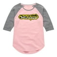thumbnail image 1 of Hot Wheels - Let's Race Logo - Youth Girls Shirt Tail Raglan T-Shirt, 1 of 4