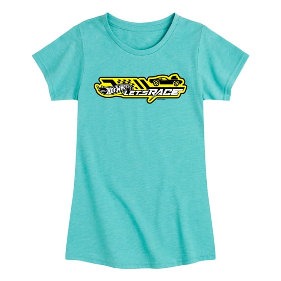 Hot Wheels - Let's Race Logo - Youth Girls Short Sleeve T-Shirt
