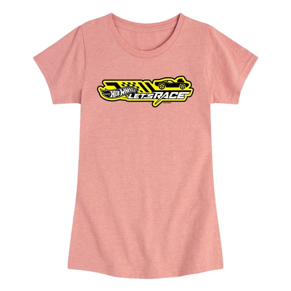 Hot Wheels - Let's Race Logo - Youth Girls Short Sleeve T-Shirt