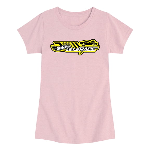 Hot Wheels - Let's Race Logo - Youth Girls Short Sleeve T-Shirt