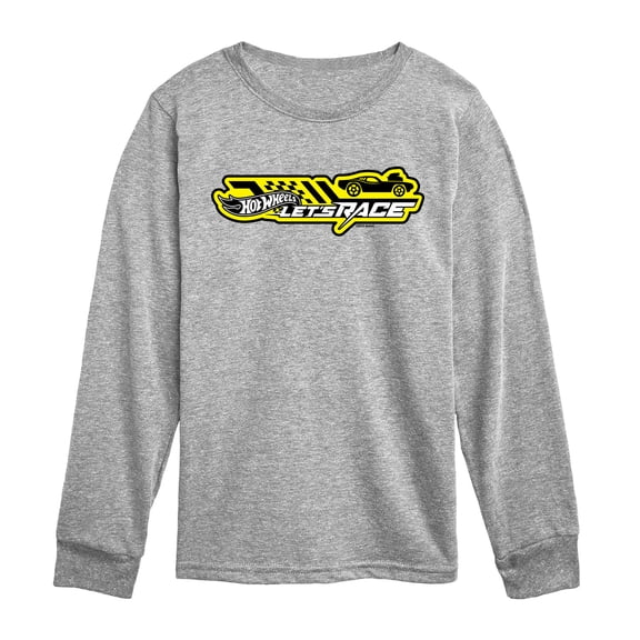 Hot Wheels - Let's Race Logo - Youth Long Sleeve Graphic T-Shirt