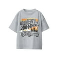 thumbnail image 1 of Hot Wheels Hot Rod City Skyline Boys Graphic Short Sleeve T-Shirt (Sport Grey, S-XL), 1 of 4