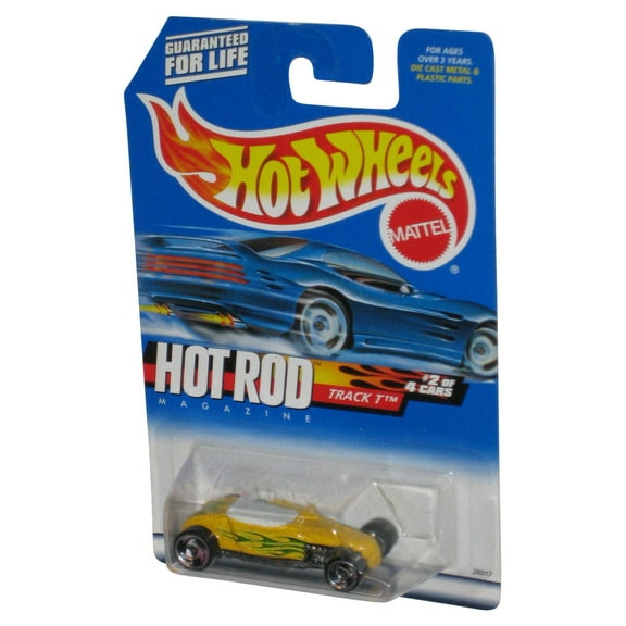 Hot Wheels Hot Rod Magazine 2/4 (2000) Track T Yellow Die-Cast Toy Car #006