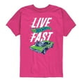 thumbnail image 1 of Hot Wheels - Live Fast - Youth Boys Short Sleeve Graphic T-Shirt, 1 of 3