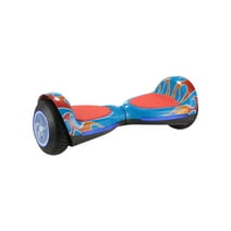 Hot Wheels Hoverboard with Light Up Wheels, Blue and Red