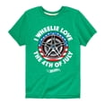 thumbnail image 1 of Hot Wheels - I Wheelie Love 4th of July - Toddler And Youth Short Sleeve Graphic T-Shirt, 1 of 5