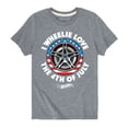 thumbnail image 1 of Hot Wheels - I Wheelie Love 4th of July - Toddler And Youth Short Sleeve Graphic T-Shirt, 1 of 5