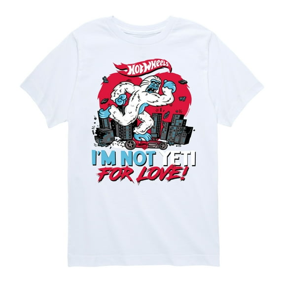 Hot Wheels - I'm Not Yeti For Love - Toddler & Youth Short Sleeve Graphic T-Shirt