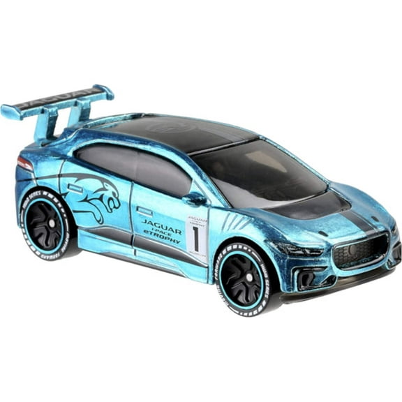 Hot Wheels ID Vehicle Jaguar i-Pace eTrophy with Embedded NFC Chip, 1:64 scale