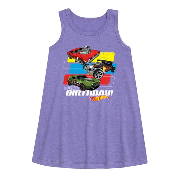 Hot Wheels - Its My Birthday - Toddler And Youth Girls A-line Dress