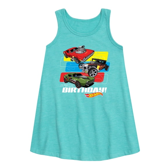 Hot Wheels - Its My Birthday - Toddler And Youth Girls A-line Dress