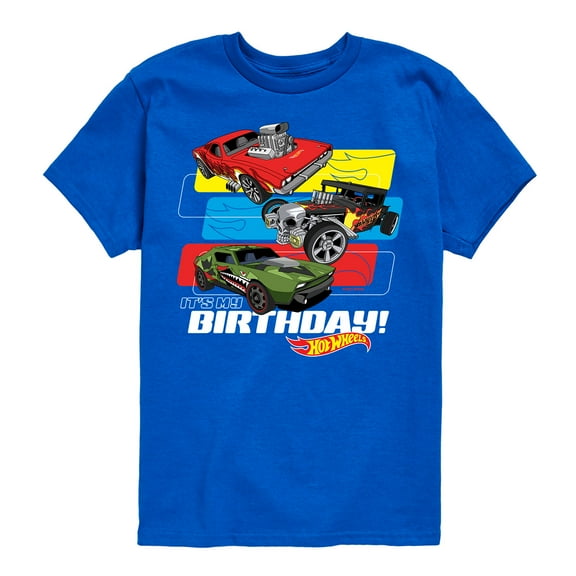 Hot Wheels - Its My Birthday - Toddler And Youth Short Sleeve Graphic T-Shirt