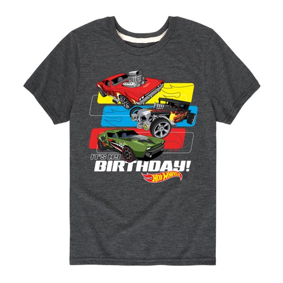 Hot Wheels - Its My Birthday - Toddler And Youth Short Sleeve Graphic T-Shirt
