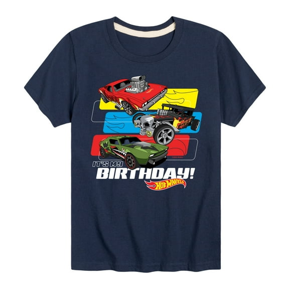 Hot Wheels - Its My Birthday - Toddler And Youth Short Sleeve Graphic T-Shirt