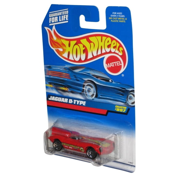 Hot Wheels Jaguar D-Type (1998) Mattel Red Die-Cast Toy Car #997