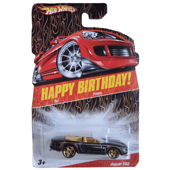 Hot Wheels Jaguar XK8 Happy Birthday Card