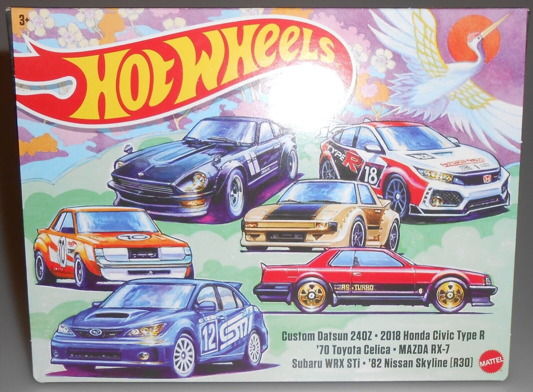 Hot Wheels Japanese Car Culture Multipacks of 6 Toy Cars, Gift for Kids &  Collectors 