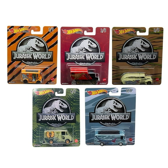Hot Wheels Jurassic World 2022 Pop Culture Complete 5Pack (DLB45946Q)