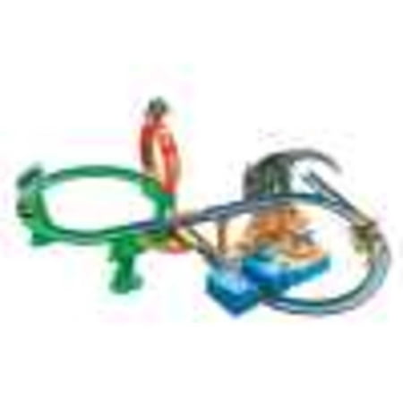 Hot Wheels Jurassic World Clash ‘N Crash Track Set, for Kids 3 Years Old & up