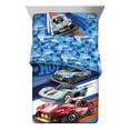 thumbnail image 1 of Hot Wheels Kids 5 Piece Blue Reversible Comforter, Bed in a Bag, Full, 1 of 8