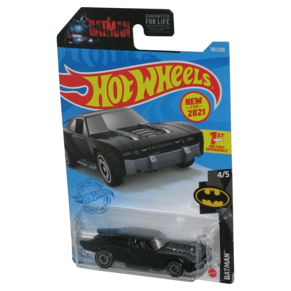 Hot Wheels Kids Batman Car Play Vehicles, Diecast Black, 1.76 oz