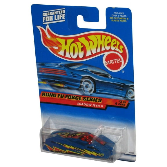 Hot Wheels Kung Fu Force Series 3/4 (2000) Blue Shadow Jet II Toy Car #035