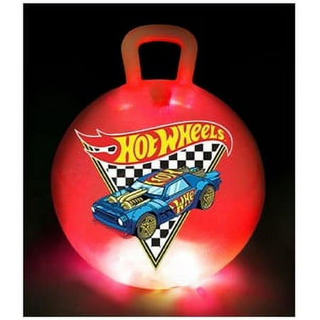 Hot Wheels LED Hopper Ball by Flybar, Indoor and Outdoor Toy, for Kids, Ages 3+