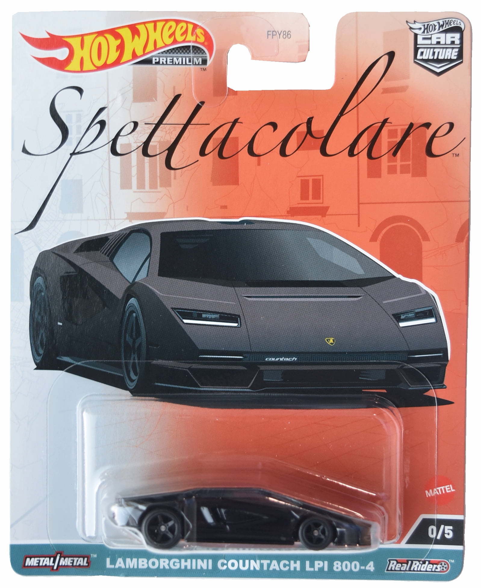 Hot Wheels Lamborghini Countach LPI 800-4, Spettacolare 0/5 [Black