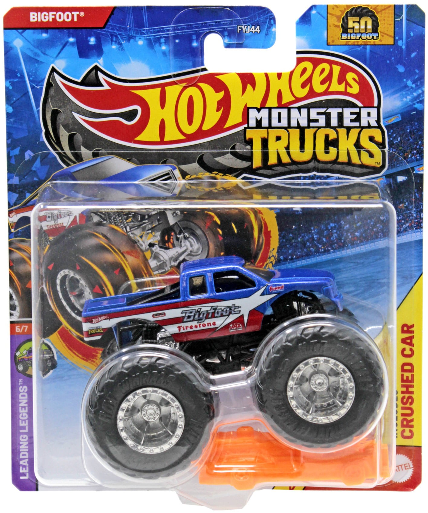 Hot Wheels Leading Legend Bigfoot Diecast Car (Red, White & Blue