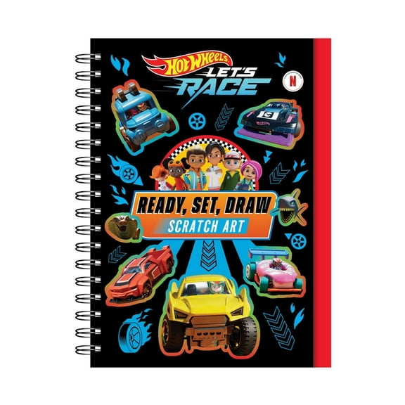 Hot Wheels: Let's Race Hot Wheels Let's Race: Ready, Set, Draw - Scratch Art, (Hardcover)