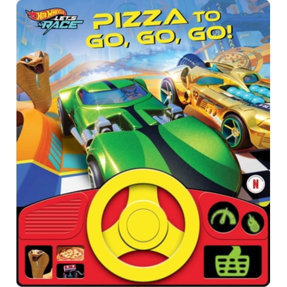 Hot Wheels Let's Race: Pizza to Go, Go, Go! Sound Book (Board Book)
